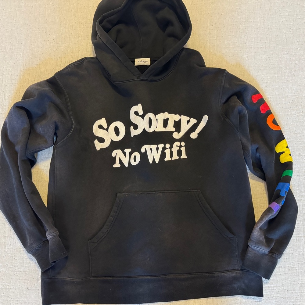 Madhappy Sorry No WiFi hoodie sz Small